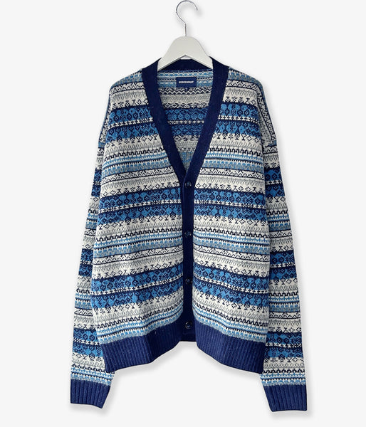 DESCENDANT/NURSE KNIT CARDIGAN (NAVY)
