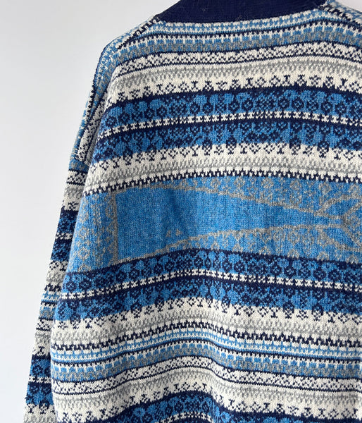 DESCENDANT/NURSE KNIT CARDIGAN (NAVY)