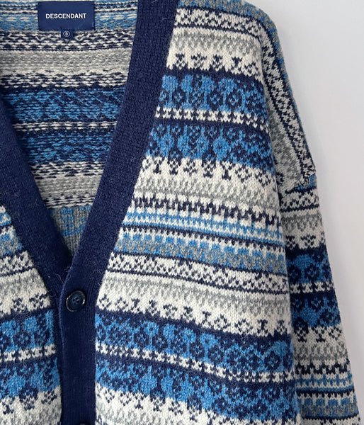 DESCENDANT/NURSE KNIT CARDIGAN (NAVY)