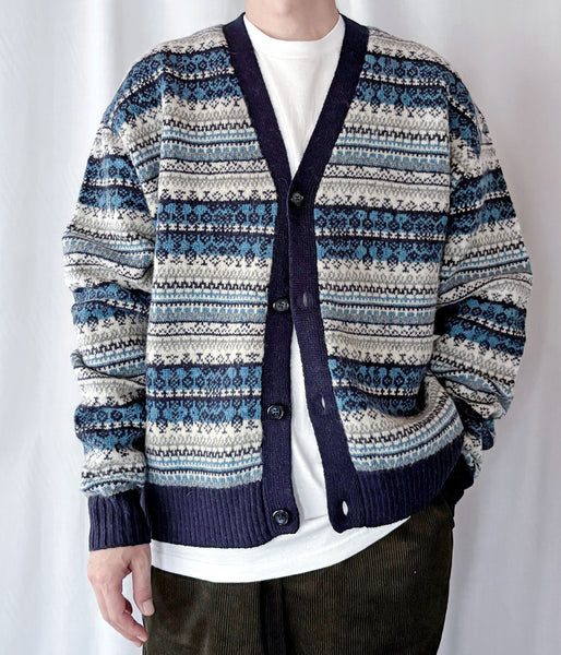 DESCENDANT/NURSE KNIT CARDIGAN (NAVY)