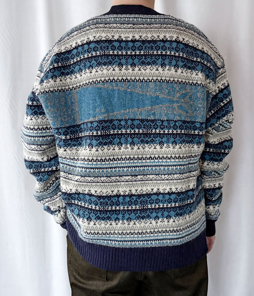 DESCENDANT/NURSE KNIT CARDIGAN (NAVY)