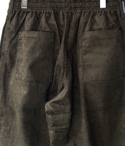 DESCENDANT/NORA CORDUROY TROUSERS (OLIVE DRAB)