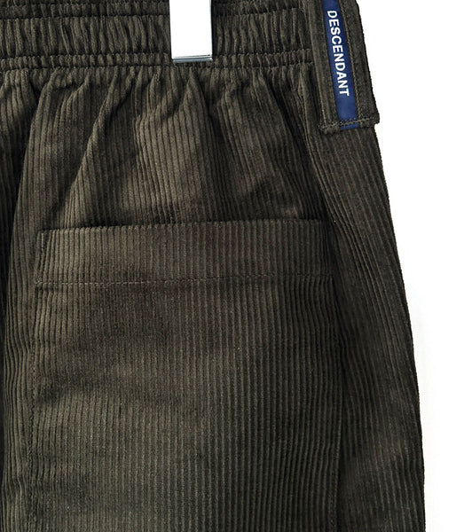 DESCENDANT/NORA CORDUROY TROUSERS (OLIVE DRAB)