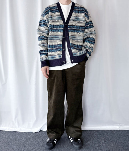 DESCENDANT/NORA CORDUROY TROUSERS (OLIVE DRAB)