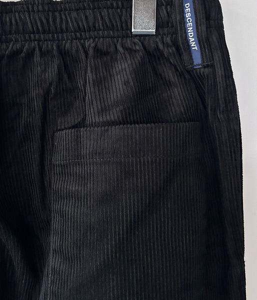 DESCENDANT/NORA CORDUROY TROUSERS (BLACK)