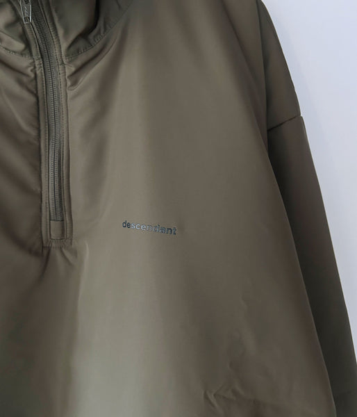 DESCENDANT/SOAK HALF ZIP JACKET PRIMALOFT (OLIVE DRAB)