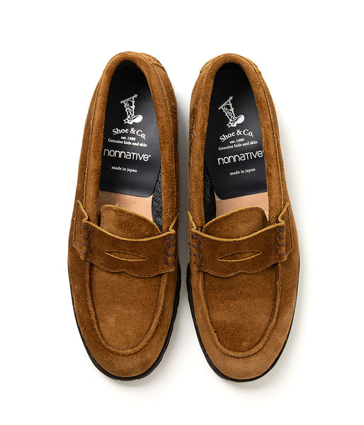 nonnative/REGAL Shoe & Co. × nonnative DWELLER LOAFER&COW LEATHER WITH GORE-TEX (COLA BROWN)
