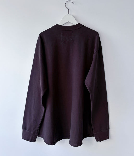 MHL./GARMENT DYED DENSE JERSEY TOP WOMENS (DARK BROWN)