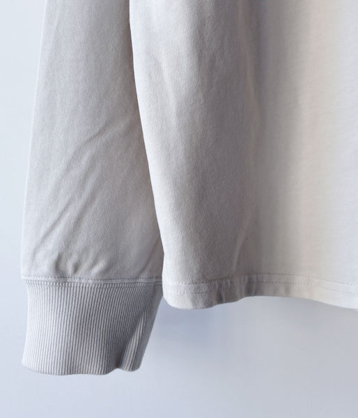 MHL./GARMENT DYED DENSE JERSEY TOP (ECRU)