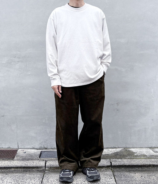 MHL./GARMENT DYED DENSE JERSEY TOP (ECRU)