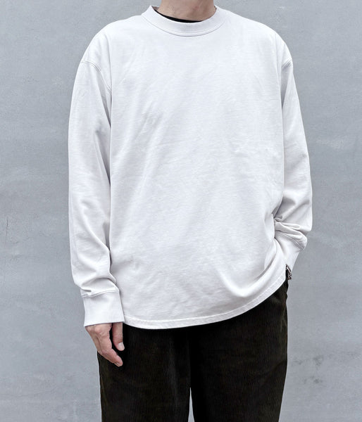 MHL./GARMENT DYED DENSE JERSEY TOP (ECRU)