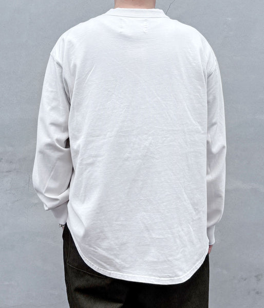MHL./GARMENT DYED DENSE JERSEY TOP (ECRU)