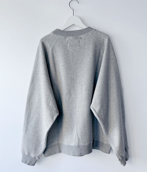 MHL./UPCYCLED LOOPBACK JERSEY TOP (GREY)