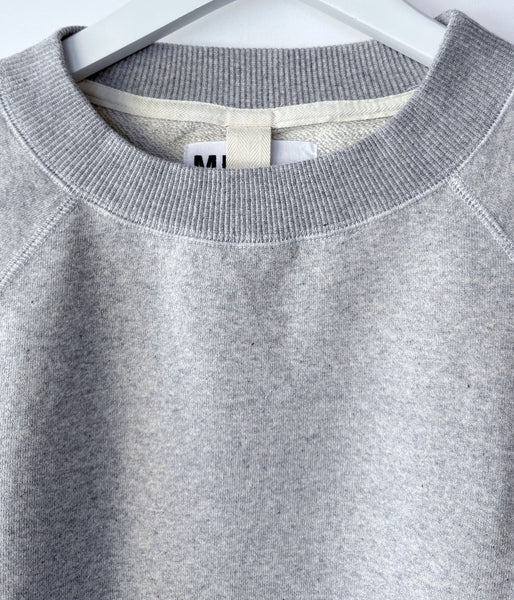 MHL./UPCYCLED LOOPBACK JERSEY TOP (GREY)