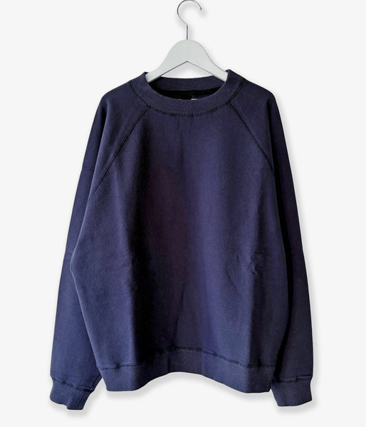 MHL./UPCYCLED LOOPBACK JERSEY TOP (DARK BLUE)