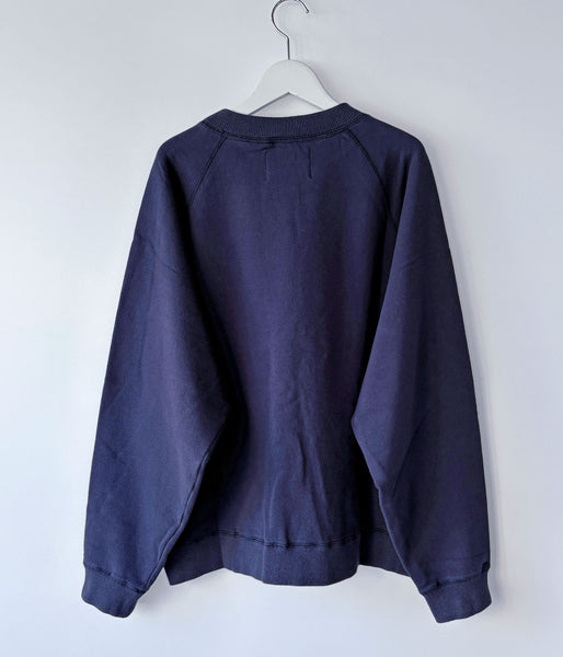 MHL./UPCYCLED LOOPBACK JERSEY TOP (DARK BLUE)
