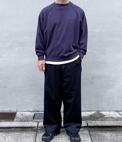 MHL./UPCYCLED LOOPBACK JERSEY TOP (DARK BLUE)