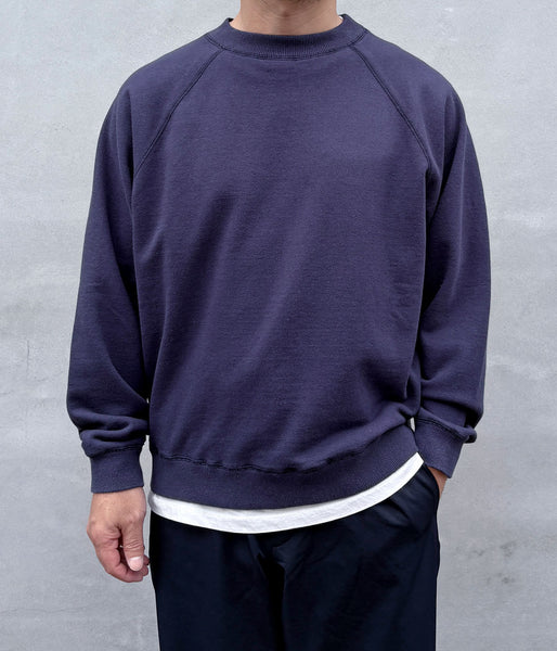MHL./UPCYCLED LOOPBACK JERSEY TOP (DARK BLUE)