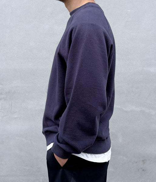 MHL./UPCYCLED LOOPBACK JERSEY TOP (DARK BLUE)