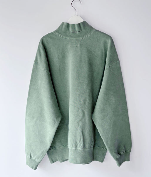 DESCENDANT/SPUR MOCK NECK PIGMENT DYE (GREEN)