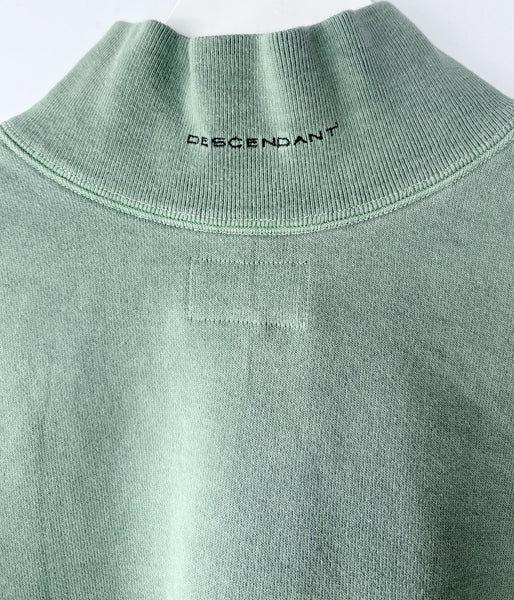 DESCENDANT/SPUR MOCK NECK PIGMENT DYE (GREEN)