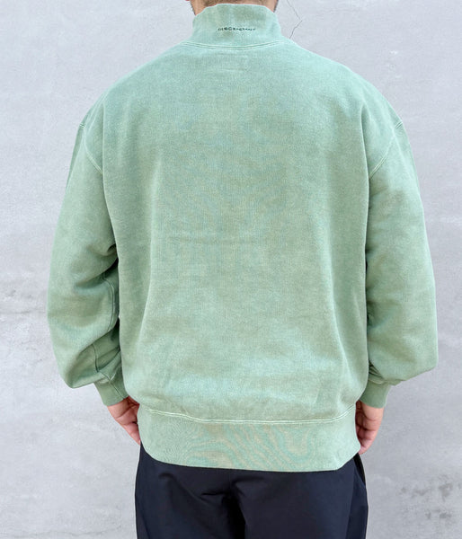 DESCENDANT/SPUR MOCK NECK PIGMENT DYE (GREEN)