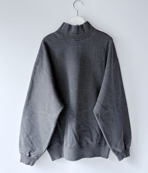 DESCENDANT/SPUR MOCK NECK PIGMENT DYE (BLACK)