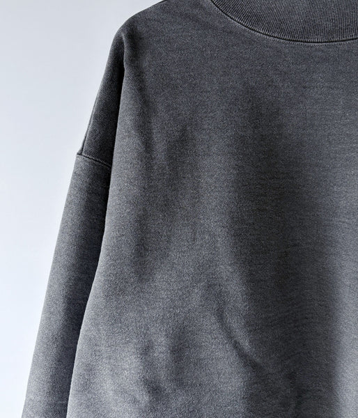 DESCENDANT/SPUR MOCK NECK PIGMENT DYE (BLACK)