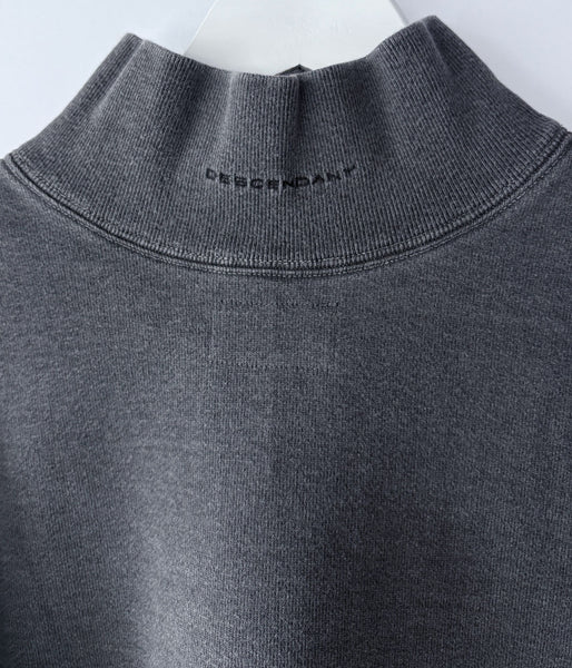 DESCENDANT/SPUR MOCK NECK PIGMENT DYE (BLACK)