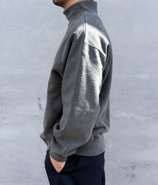 DESCENDANT/SPUR MOCK NECK PIGMENT DYE (BLACK)