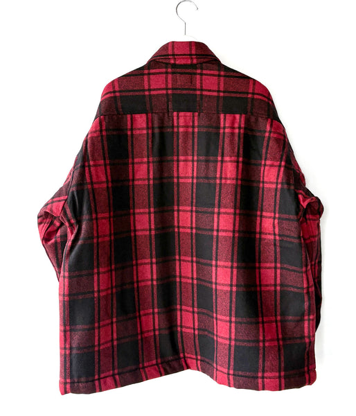 DESCENDANT/CRA90 PLAID JACKET POST O'alls (RED)