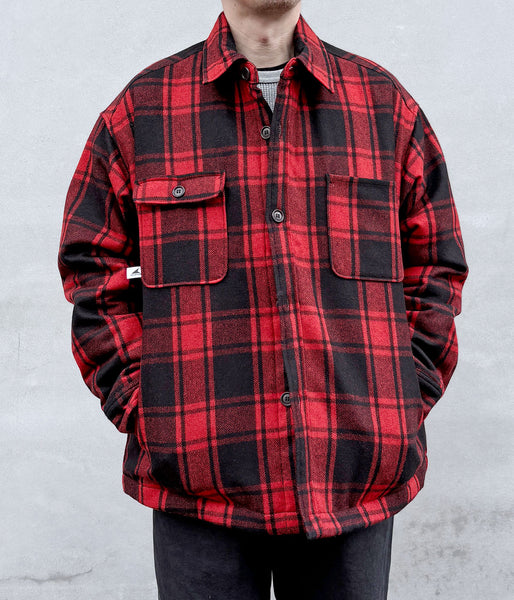 DESCENDANT/CRA90 PLAID JACKET POST O'alls (RED)