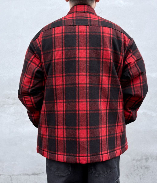 DESCENDANT/CRA90 PLAID JACKET POST O'alls (RED)
