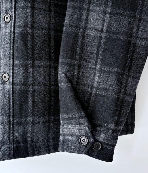 DESCENDANT/CRA90 PLAID JACKET POST O'alls (GRAY)