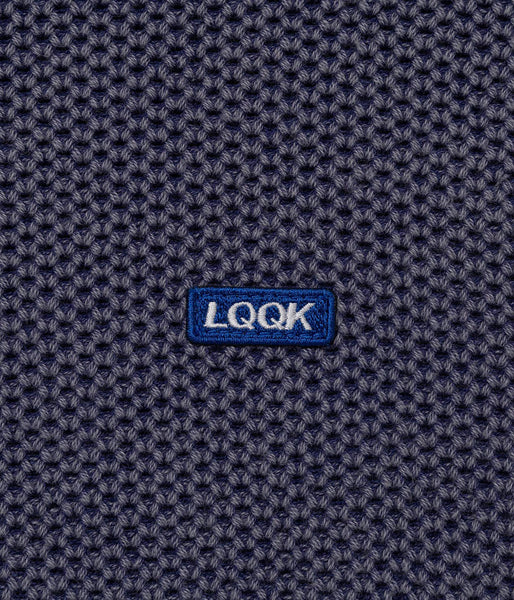 LQQK Studio/WAFFLE KNIT CREW (BLUE)