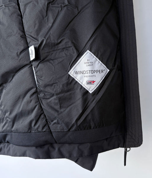 Goldwin/WINDSTOPPER PUFFY JACKET (BLACK)