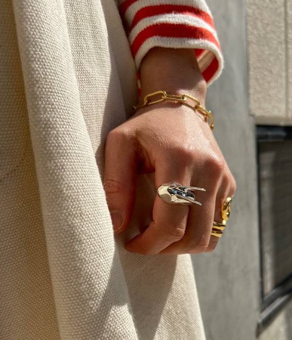 R.ALAGAN ウサギ リング　ララガン　9号　MOON RABBIT R.ALAGAN ララガン-MOON RABBIT RING-SILVER - LOCALERS