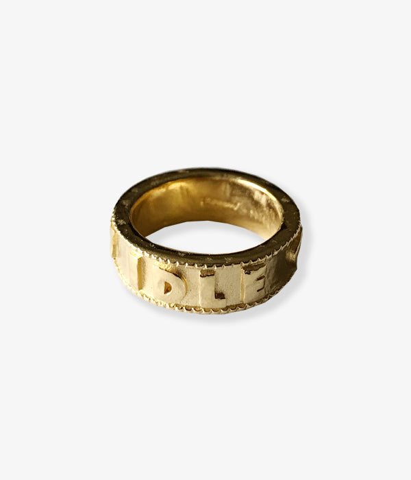 R.ALAGAN/ENGRAVED RING"IDLE CURIO SITY"