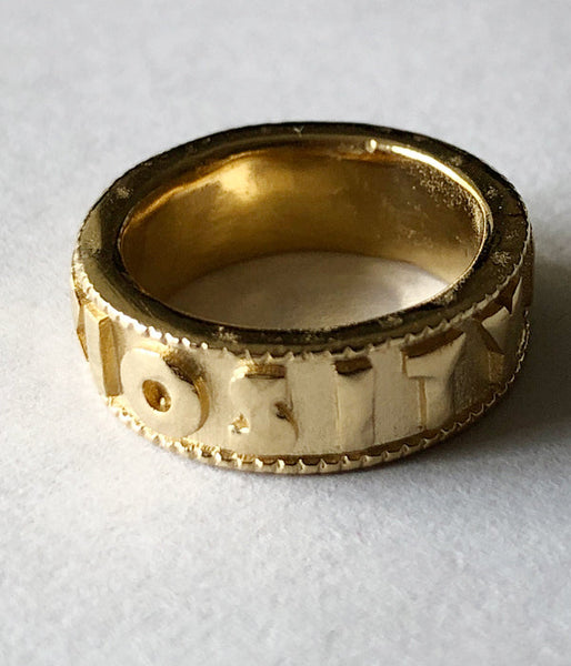 R.ALAGAN/ENGRAVED RING"IDLE CURIO SITY"