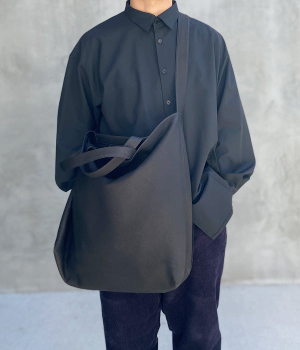 Aeta/DEER DOUBLE FACED SHOULDER TOTE L(BLACK)