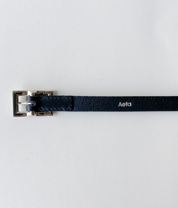 Aeta/SQUARE BUCKLE BELT S(SILVER)
