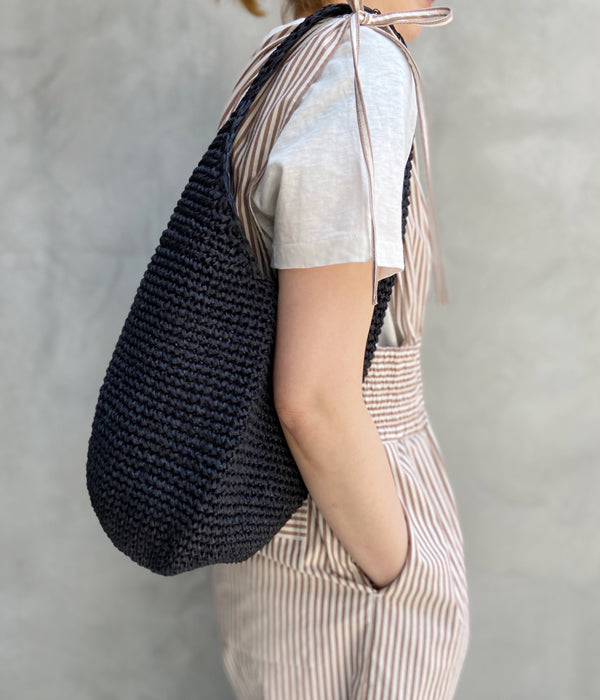 Aeta/PAPER YARN SHOULDER S (BLACK)