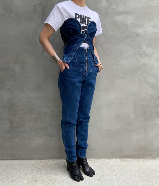 FUMIKA_UCHIDA/STRETCH DENIM BUSTIER(INDIGO)