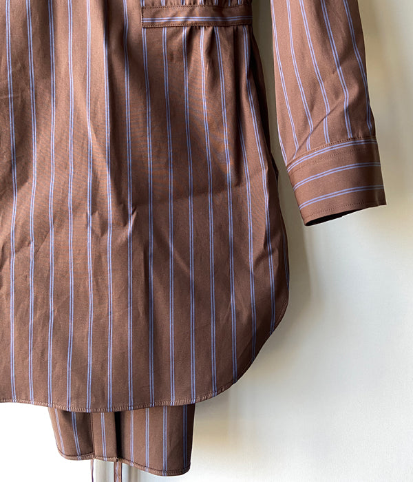 試着のみpheeny dress shirts ブラウン PHEENY/STANDARD DRESS SHIRT(BROWN)
