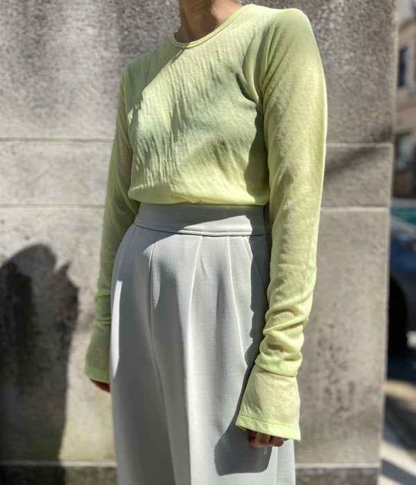 【新品】PHEENY/COTTON NYLON SEER L/S(LIME) PHEENY/COTTON NYLON SEER L/S(LIME)