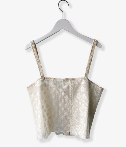 nowos/LACE CAMISOLE(IVORY)