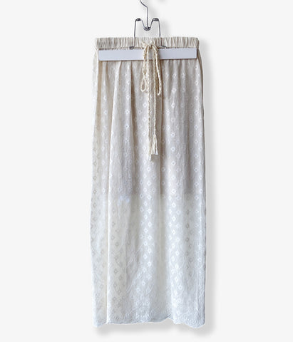 nowos/LACE SKIRT(IVORY)