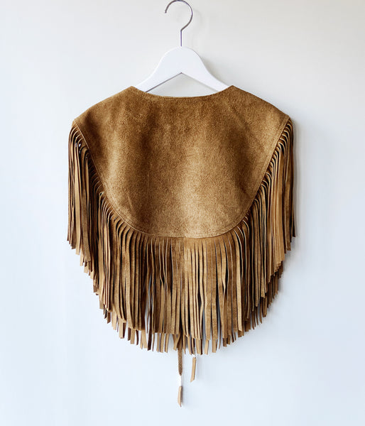 nowos/FRINGE PONCHO(BROWN)