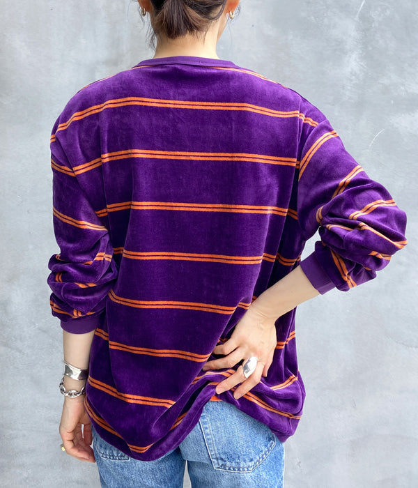 PHEENY/VELOURS BORDER L/S(PURPLE)