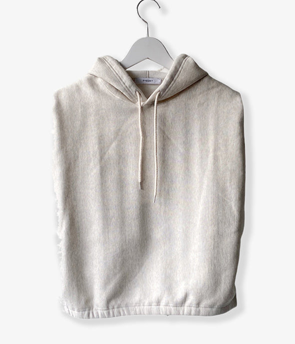 PHEENY/ATHLETIC FLEECE N/S HOODIE(OATMEAL)